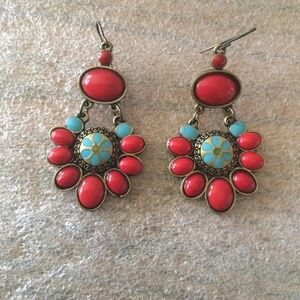 South western style earrings